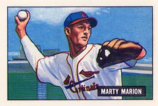 1986 Card Collectors 1951 Bowman (Reprint) #34 Marty Marion Front