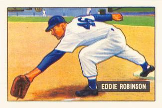 1986 Card Collectors 1951 Bowman (Reprint) #88 Eddie Robinson Front