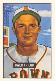 1986 Card Collectors 1951 Bowman (Reprint) #101 Owen Friend Front