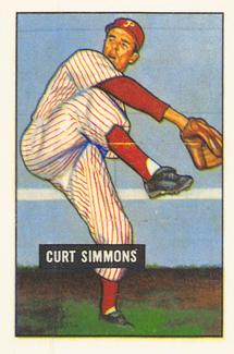 1986 Card Collectors 1951 Bowman (Reprint) #111 Curt Simmons Front