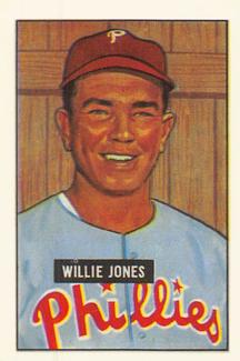 1986 Card Collectors 1951 Bowman (Reprint) #112 Willie Jones Front