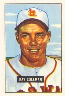 1986 Card Collectors 1951 Bowman (Reprint) #136 Ray Coleman Front