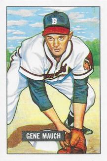 1986 Card Collectors 1951 Bowman (Reprint) #312 Gene Mauch Front