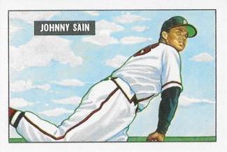 1986 Card Collectors 1951 Bowman (Reprint) #314 Johnny Sain Front