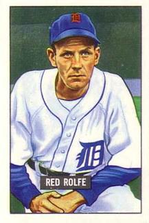 1986 Card Collectors 1951 Bowman (Reprint) #319 Red Rolfe Front