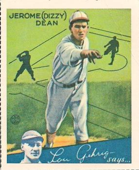 1978 Dover Publications Hall of Fame Cards Reprints #6 Dizzy Dean Front