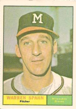 1978 Dover Publications Hall of Fame Cards Reprints #200 Warren Spahn Front