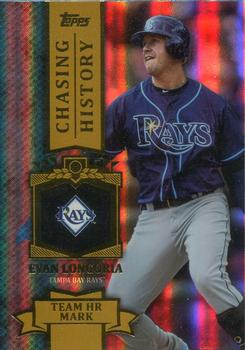 2013 Topps - Chasing History Gold Foil #CH-12 Evan Longoria Front