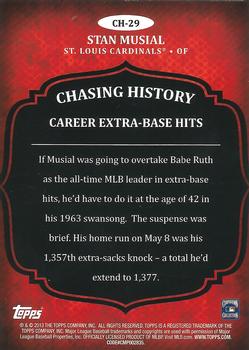 2013 Topps - Chasing History Gold Foil #CH-29 Stan Musial Back