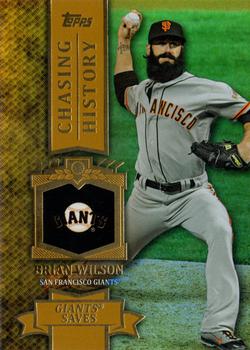 2013 Topps - Chasing History Gold Foil #CH-32 Brian Wilson Front