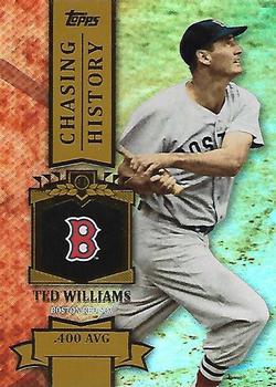 2013 Topps - Chasing History Gold Foil #CH-33 Ted Williams Front