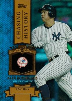 2013 Topps - Chasing History Gold Foil #CH-42 Alex Rodriguez Front