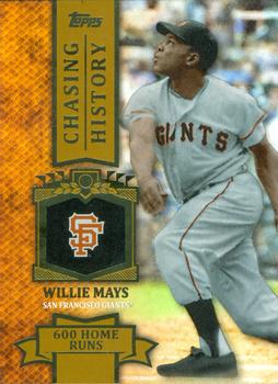 2013 Topps - Chasing History Gold Foil #CH-47 Willie Mays Front