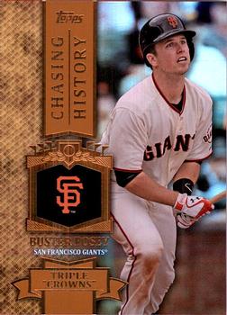 2013 Topps - Chasing History Gold Foil #CH-71 Buster Posey Front