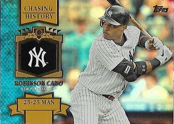 2013 Topps - Chasing History Gold Foil #CH-73 Robinson Cano Front