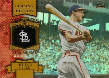 2013 Topps - Chasing History Gold Foil #CH-74 Stan Musial Front