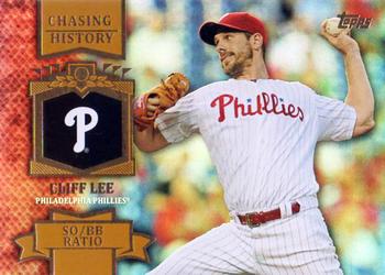 2013 Topps - Chasing History Gold Foil #CH-81 Cliff Lee Front
