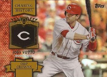 2013 Topps - Chasing History Gold Foil #CH-91 Joey Votto Front