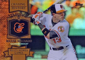 2013 Topps - Chasing History Gold Foil #CH-93 Manny Machado Front