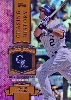 2013 Topps - Chasing History Gold Foil #CH-97 Troy Tulowitzki Front