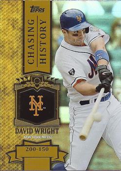 2013 Topps - Chasing History Gold Foil #CH-99 David Wright Front