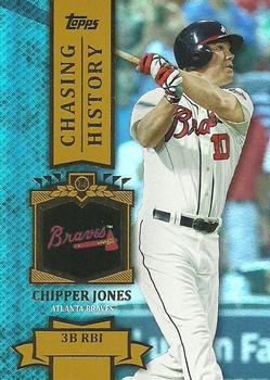 2013 Topps - Chasing History Gold Foil #CH-26 Chipper Jones Front