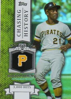 2013 Topps - Chasing History Silver Foil #CH-2 Roberto Clemente Front