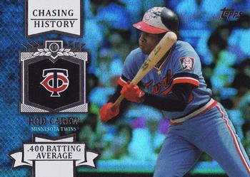 2013 Topps - Chasing History Silver Foil #CH-6 Rod Carew Front