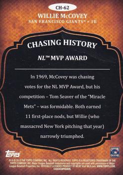 2013 Topps - Chasing History Silver Foil #CH-15 Willie McCovey Back