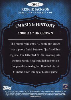 2013 Topps - Chasing History Silver Foil #CH-20 Reggie Jackson Back