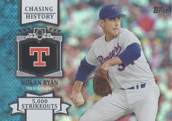 2013 Topps - Chasing History Silver Foil #CH-27 Nolan Ryan Front