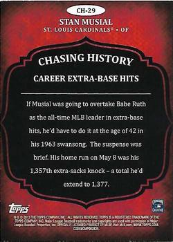 2013 Topps - Chasing History Silver Foil #CH-29 Stan Musial Back