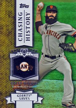 2013 Topps - Chasing History Silver Foil #CH-32 Brian Wilson Front