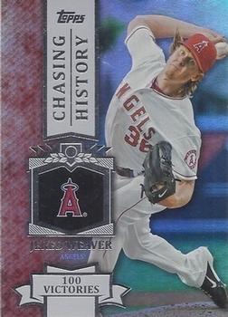 2013 Topps - Chasing History Silver Foil #CH-53 Jered Weaver Front