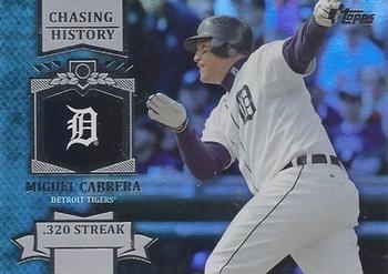 2013 Topps - Chasing History Silver Foil #CH-70 Miguel Cabrera Front