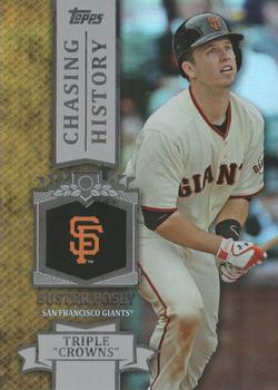 2013 Topps - Chasing History Silver Foil #CH-71 Buster Posey Front