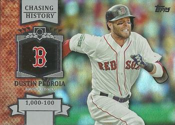 2013 Topps - Chasing History Silver Foil #CH-75 Dustin Pedroia Front