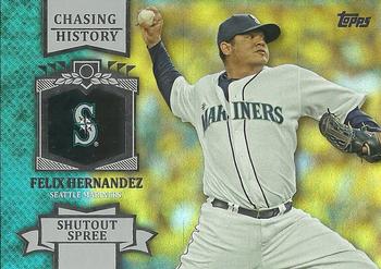 2013 Topps - Chasing History Silver Foil #CH-82 Felix Hernandez Front
