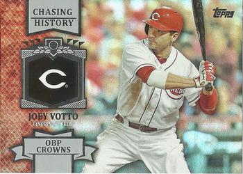 2013 Topps - Chasing History Silver Foil #CH-91 Joey Votto Front