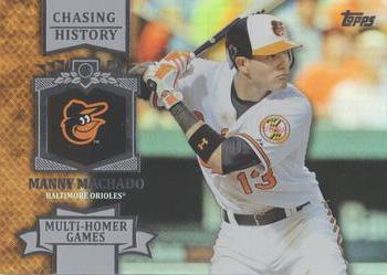 2013 Topps - Chasing History Silver Foil #CH-93 Manny Machado Front