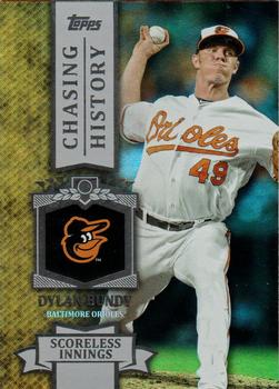 2013 Topps - Chasing History Silver Foil #CH-96 Dylan Bundy Front