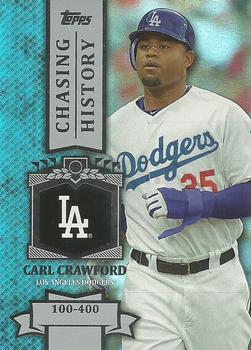 2013 Topps - Chasing History Silver Foil #CH-98 Carl Crawford Front