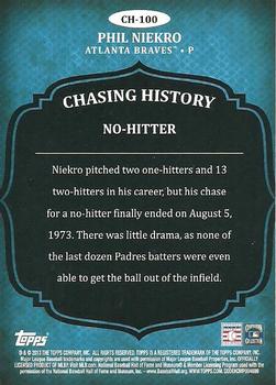 2013 Topps - Chasing History Silver Foil #CH-100 Phil Niekro Back