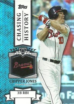 2013 Topps - Chasing History Silver Foil #CH-26 Chipper Jones Front