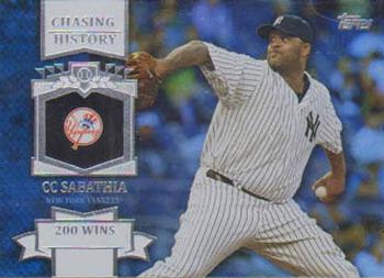 2013 Topps - Chasing History Silver Foil #CH-43 CC Sabathia Front