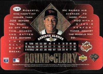 1996 SPx - Bound for Glory #7 Roberto Alomar Back