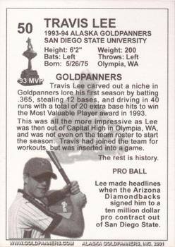 2001 Alaska Goldpanners All-Stars of the 1990s #50 Travis Lee Back