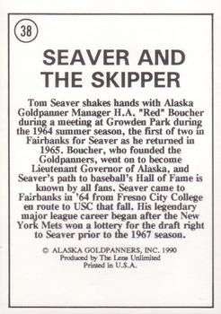 1990 Alaska Goldpanners Stars of the 90s #38 Tom Seaver / Red Boucher Back