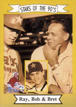1990 Alaska Goldpanners Stars of the 90s #39 Ray Boone / Bret Boone / Bob Boone Front