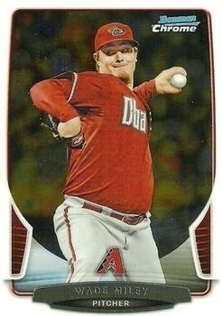 2013 Bowman Chrome #86 Wade Miley Front